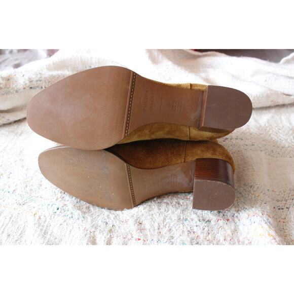 Sezane Jules Tan Suede Chelsea Boots Size 38 - Picture 5 of 5